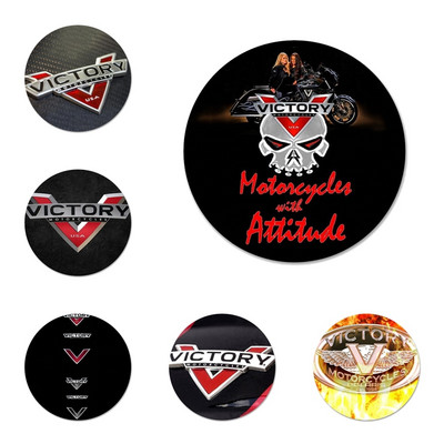 USA American Victory Motorcycles Logo Badge καρφίτσα καρφίτσα Αξεσουάρ για ρούχα Δώρο διακόσμηση σακιδίου πλάτης