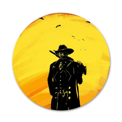 58mm WEBBEDEPP Horúce Red Dead Redemption 2 Ikony Pins Odznak Dekorácia Brošne Kovové odznaky na dekoráciu batohu