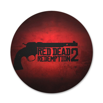 58mm WEBBEDEPP Horúce Red Dead Redemption 2 Ikony Pins Odznak Dekorácia Brošne Kovové odznaky na dekoráciu batohu