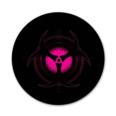 σύμβολο βιολογικού κινδύνου Εικονίδια Καρφίτσες Διακοσμητικό σήμα Καρφίτσες Μεταλλικές κονκάρδες για ρούχα Διακόσμηση σακιδίου πλάτης 58 χλστ.