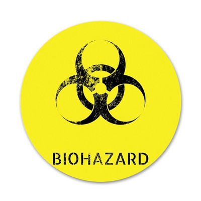 σύμβολο βιολογικού κινδύνου Εικονίδια Καρφίτσες Διακοσμητικό σήμα Καρφίτσες Μεταλλικές κονκάρδες για ρούχα Διακόσμηση σακιδίου πλάτης 58 χλστ.