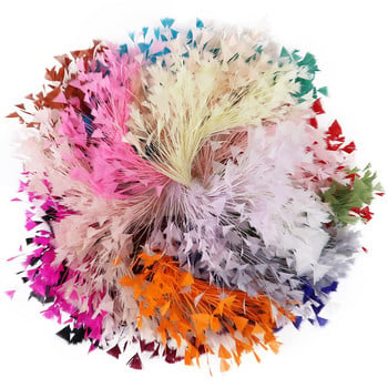 Μήκος 25-30 εκ. Φτερά γαλοπούλας Διακοσμητικά λουλουδιών για χειροτεχνίες Diy Κεφαλή για πάρτι στο σπίτι Διακόσμηση γάμου Βαμμένα πολύχρωμα λοφία