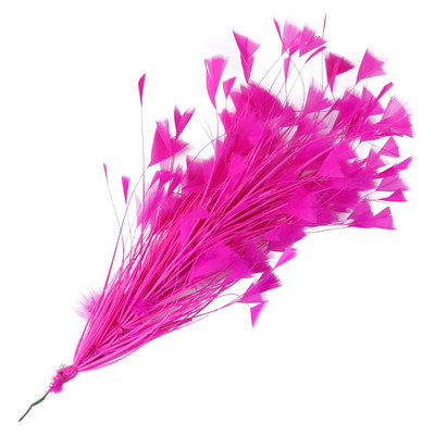 Μήκος 25-30 εκ. Φτερά γαλοπούλας Διακοσμητικά λουλουδιών για χειροτεχνίες Diy Κεφαλή για πάρτι στο σπίτι Διακόσμηση γάμου Βαμμένα πολύχρωμα λοφία