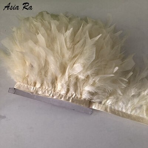 5 metrov kožená ružová nadýchaná stuha z pierok marabu, 10-15 cm, ozdoba z morčacieho pierka na karnevalové kostýmy, 10-15 cm