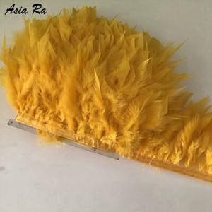 5 metrov kožená ružová nadýchaná stuha z pierok marabu, 10-15 cm, ozdoba z morčacieho pierka na karnevalové kostýmy, 10-15 cm