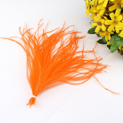 100 ΤΕΜ/Μέγεθος παρτίδας 10-15 15-18 εκ. Υπέροχα, μαλακά βαμμένα, πολύχρωμα πακέτα με κορδόνια από φυσικό φτερό στρουθοκαμήλου για φόρεμα 19 διαθέσιμα χρώματα