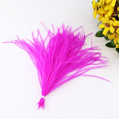 100 ΤΕΜ/Μέγεθος παρτίδας 10-15 15-18 εκ. Υπέροχα, μαλακά βαμμένα, πολύχρωμα πακέτα με κορδόνια από φυσικό φτερό στρουθοκαμήλου για φόρεμα 19 διαθέσιμα χρώματα