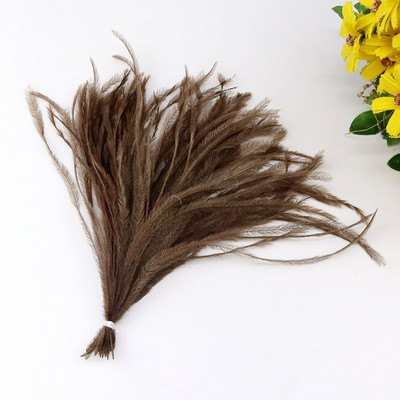 100 ΤΕΜ/Μέγεθος παρτίδας 10-15 15-18 εκ. Υπέροχα, μαλακά βαμμένα, πολύχρωμα πακέτα με κορδόνια από φυσικό φτερό στρουθοκαμήλου για φόρεμα 19 διαθέσιμα χρώματα