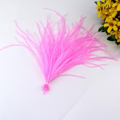 100 ΤΕΜ/Μέγεθος παρτίδας 10-15 15-18 εκ. Υπέροχα, μαλακά βαμμένα, πολύχρωμα πακέτα με κορδόνια από φυσικό φτερό στρουθοκαμήλου για φόρεμα 19 διαθέσιμα χρώματα