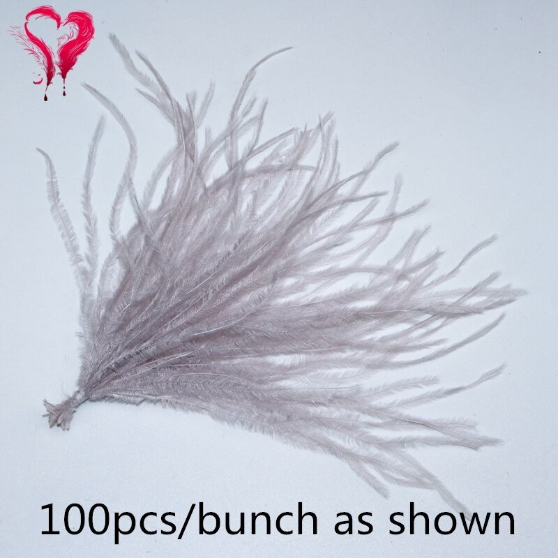 100 ΤΕΜ/Μέγεθος παρτίδας 10-15 15-18 εκ. Υπέροχα, μαλακά βαμμένα, πολύχρωμα πακέτα με κορδόνια από φυσικό φτερό στρουθοκαμήλου για φόρεμα 19 διαθέσιμα χρώματα