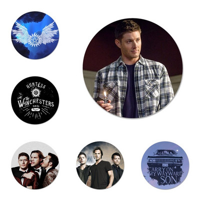 58 χιλιοστά Supernatural Jared Padaleck Icons Καρφίτσες Διακόσμηση σημάτων Καρφίτσες Μεταλλικές κονκάρδες για διακόσμηση σακιδίου πλάτης