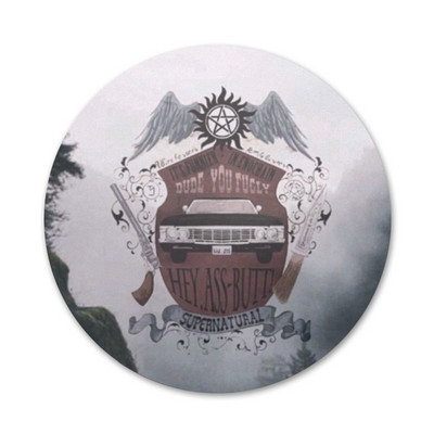 58 mm Supernatural Jared Padaleck piktogramos Smeigtukai Ženkliuko dekoravimas Sagės Metaliniai ženkleliai kuprinei papuošti