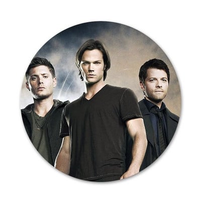 58 mm Supernatural Jared Padaleck piktogramos Smeigtukai Ženkliuko dekoravimas Sagės Metaliniai ženkleliai kuprinei papuošti