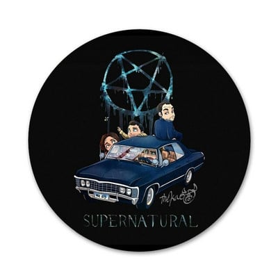 58 mm Supernatural Jared Padaleck piktogramos Smeigtukai Ženkliuko dekoravimas Sagės Metaliniai ženkleliai kuprinei papuošti