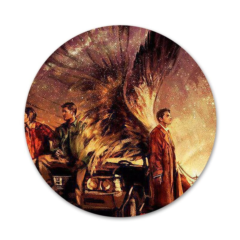 58 mm Supernatural Jared Padaleck piktogramos Smeigtukai Ženkliuko dekoravimas Sagės Metaliniai ženkleliai kuprinei papuošti