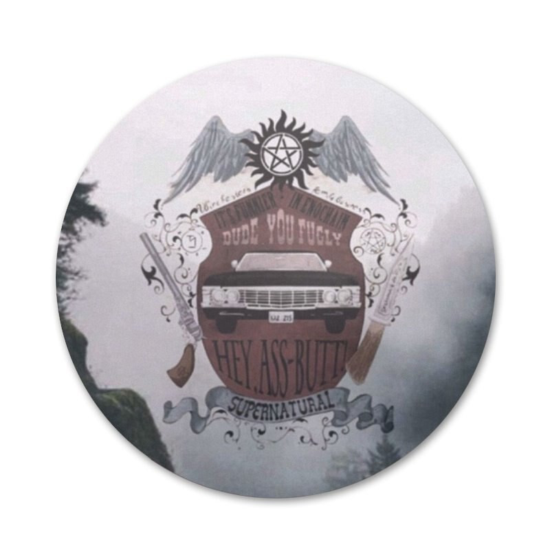 58 mm Supernatural Jared Padaleck piktogramos Smeigtukai Ženkliuko dekoravimas Sagės Metaliniai ženkleliai kuprinei papuošti