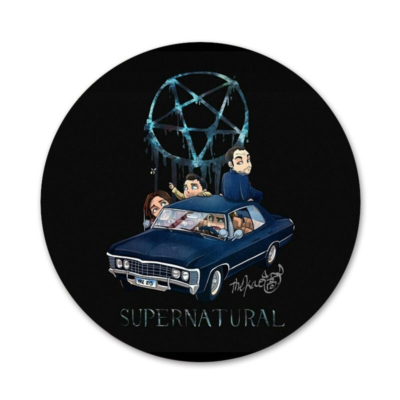 58 mm Supernatural Jared Padaleck piktogramos Smeigtukai Ženkliuko dekoravimas Sagės Metaliniai ženkleliai kuprinei papuošti