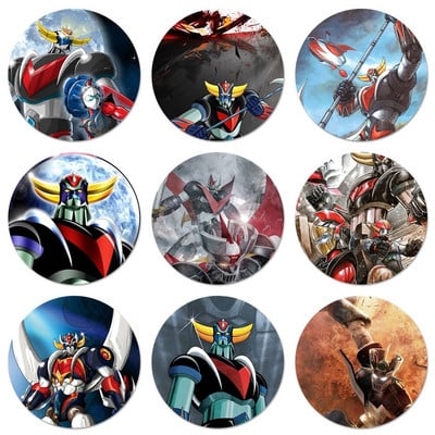 Grendizer G5 Japan Robot Anime Badge Καρφίτσα Αξεσουάρ για Ρούχα Διακοσμητικό σακίδιο πλάτης δώρο 58mm