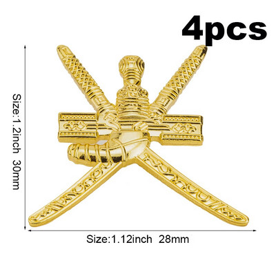 Odznak Omán, odznak do klopy, brošňa, ikony, 4 ks