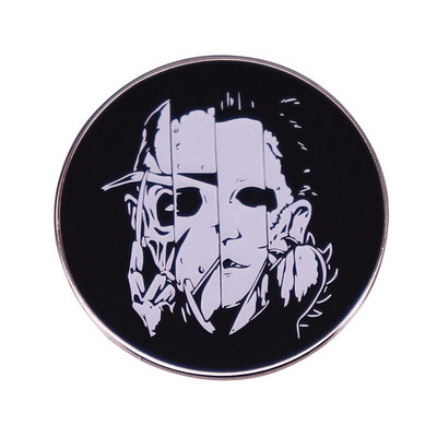 C3568 Хелоуин Филм на ужасите Емайлирана игла Игли за ревери Раници Мъже Дамски брошки върху дрехи Куфарче Значки Бижута Украсете