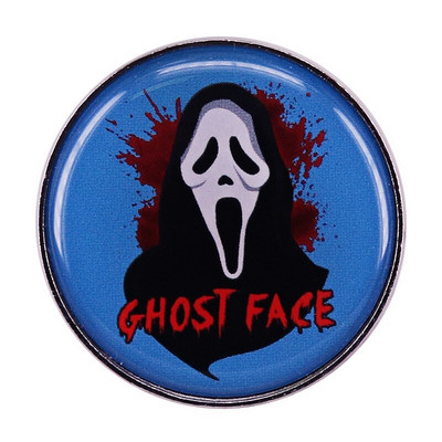 C3568 Хелоуин Филм на ужасите Емайлирана игла Игли за ревери Раници Мъже Дамски брошки върху дрехи Куфарче Значки Бижута Украсете