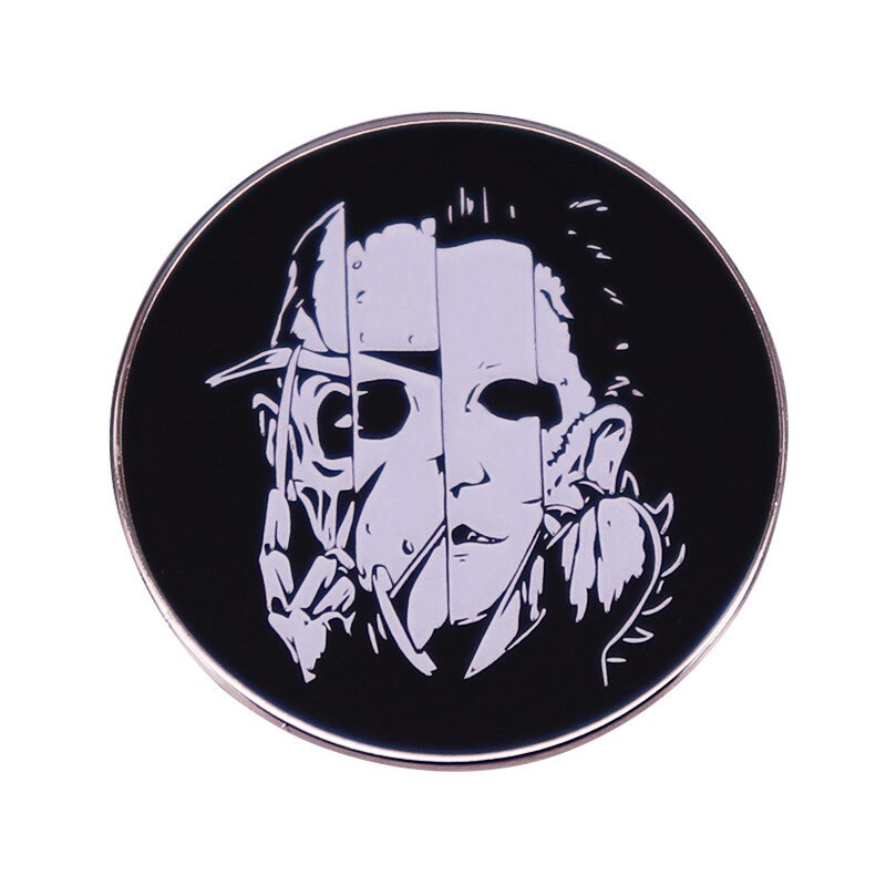 C3568 Хелоуин Филм на ужасите Емайлирана игла Игли за ревери Раници Мъже Дамски брошки върху дрехи Куфарче Значки Бижута Украсете