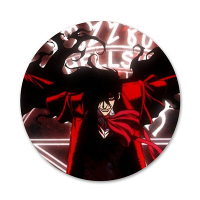 58mm Anime Hellsing Alucard Ikony fanúšikov Špendlíky Odznak Dekorácia Brošne Kovové Odznaky Na Dekoráciu Batohu