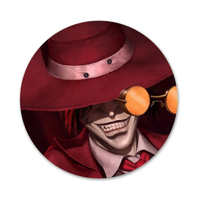 58mm Anime Hellsing Alucard Ikony fanúšikov Špendlíky Odznak Dekorácia Brošne Kovové Odznaky Na Dekoráciu Batohu