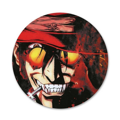 58mm Anime Hellsing Alucard Ikony fanúšikov Špendlíky Odznak Dekorácia Brošne Kovové Odznaky Na Dekoráciu Batohu
