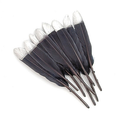 20 buc/lot, auriu, auriu, negru, rață, pene de gâscă, pentru meșteșuguri, vaze de bricolaj, pene de gâște, decorare, accesorii pentru coafură indiană