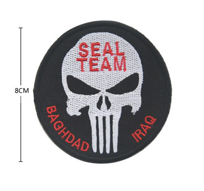 Petice brodat 100% de înaltă calitate, epoleți, rechin, războinic, pedepsitor, mammon, viking, insignă, insigne, petice