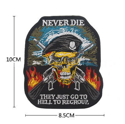 Petice brodat 100% de înaltă calitate, epoleți, rechin, războinic, pedepsitor, mammon, viking, insignă, insigne, petice