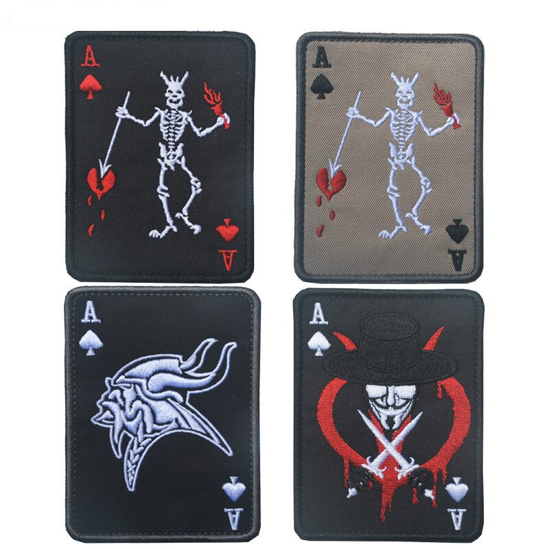 Petice brodat 100% de înaltă calitate, epoleți, rechin, războinic, pedepsitor, mammon, viking, insignă, insigne, petice