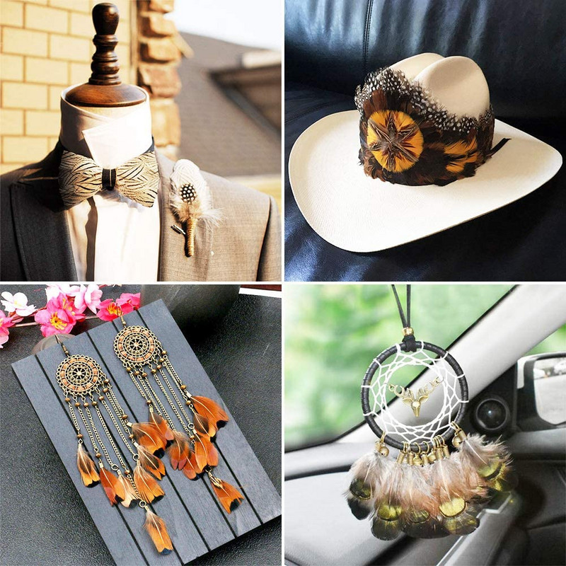 50 buc. pene naturale de fazan de păun pentru meșteșuguri Accesorii pentru fabricarea de bijuterii Decorare de nuntă Captorul de vise Plume Comert cu ridicata