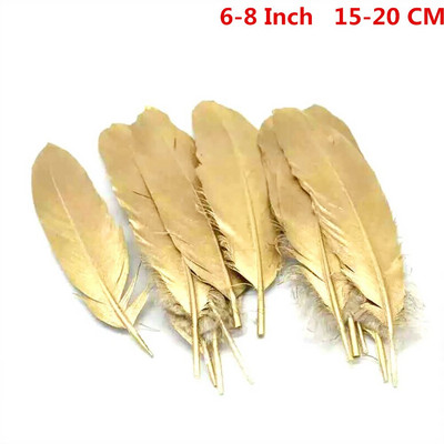 Comerț en-gros cu sclipici Aur Argintiu Pene de gâscă/rață scufundate pentru meșteșuguri Accesorii de bijuterii Îmbrăcăminte DIY Decorare nuntă Pene