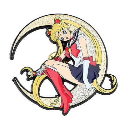 AD1957 Kawaii Girl Drăguț Amuzant Creativ Animație Metal Desene Animat Email Broșă Ace insignă Ace de revere Metal Bijuterii de modă