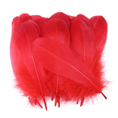 Χρωματιστές χειροτεχνίες για πάρτι Φτερά κύκνων Διακόσμηση γάμου Πλοφίο Φυσικό κόσμημα με φτερό λευκό χήνας Κατασκευή DIY Αξεσουάρ σπιτιού 13-18 εκ.