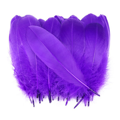 Χρωματιστές χειροτεχνίες για πάρτι Φτερά κύκνων Διακόσμηση γάμου Πλοφίο Φυσικό κόσμημα με φτερό λευκό χήνας Κατασκευή DIY Αξεσουάρ σπιτιού 13-18 εκ.