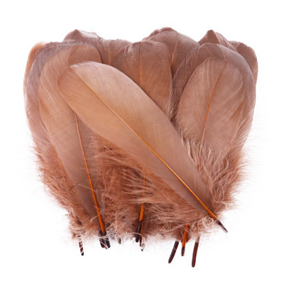 Χρωματιστές χειροτεχνίες για πάρτι Φτερά κύκνων Διακόσμηση γάμου Πλοφίο Φυσικό κόσμημα με φτερό λευκό χήνας Κατασκευή DIY Αξεσουάρ σπιτιού 13-18 εκ.