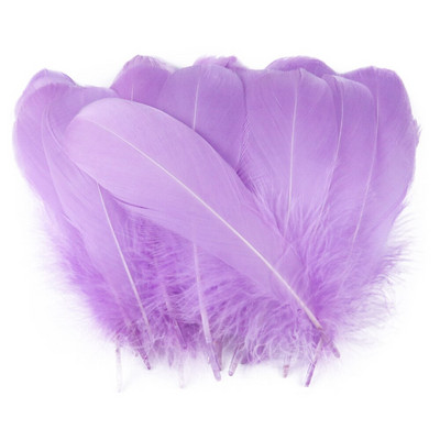 Χρωματιστές χειροτεχνίες για πάρτι Φτερά κύκνων Διακόσμηση γάμου Πλοφίο Φυσικό κόσμημα με φτερό λευκό χήνας Κατασκευή DIY Αξεσουάρ σπιτιού 13-18 εκ.