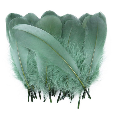 Χρωματιστές χειροτεχνίες για πάρτι Φτερά κύκνων Διακόσμηση γάμου Πλοφίο Φυσικό κόσμημα με φτερό λευκό χήνας Κατασκευή DIY Αξεσουάρ σπιτιού 13-18 εκ.