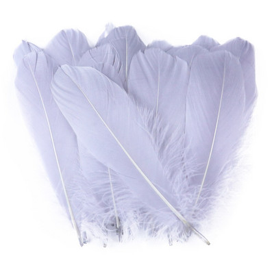 Χρωματιστές χειροτεχνίες για πάρτι Φτερά κύκνων Διακόσμηση γάμου Πλοφίο Φυσικό κόσμημα με φτερό λευκό χήνας Κατασκευή DIY Αξεσουάρ σπιτιού 13-18 εκ.