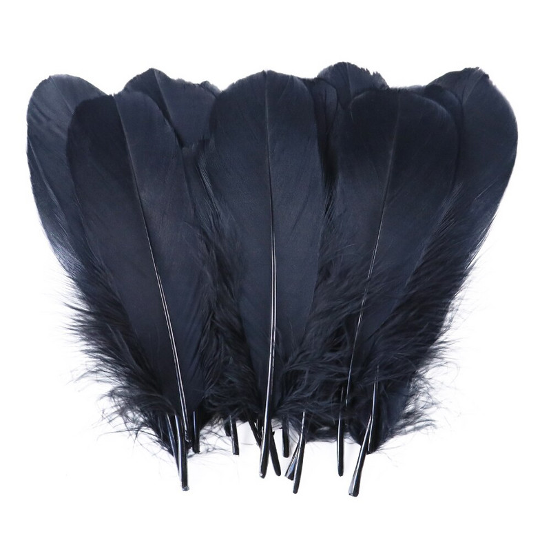 Χρωματιστές χειροτεχνίες για πάρτι Φτερά κύκνων Διακόσμηση γάμου Πλοφίο Φυσικό κόσμημα με φτερό λευκό χήνας Κατασκευή DIY Αξεσουάρ σπιτιού 13-18 εκ.