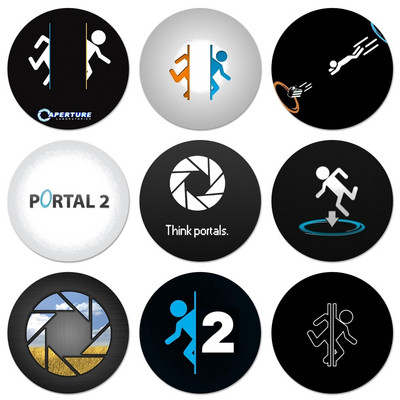 Portal 2 Badge Καρφίτσα Καρφίτσα Αξεσουάρ για Ρούχα Σακίδιο πλάτης Διακόσμηση δώρο 58mm