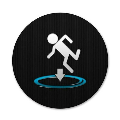 Portal 2 Odznak Brošňa Špendlíky Doplnky Na Oblečenie Batoh Dekorácia Darček 58mm