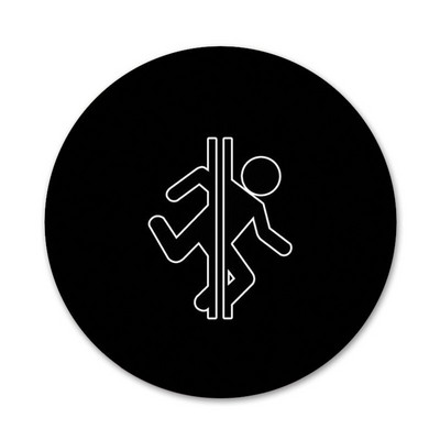 Portal 2 Odznak Brošňa Špendlíky Doplnky Na Oblečenie Batoh Dekorácia Darček 58mm