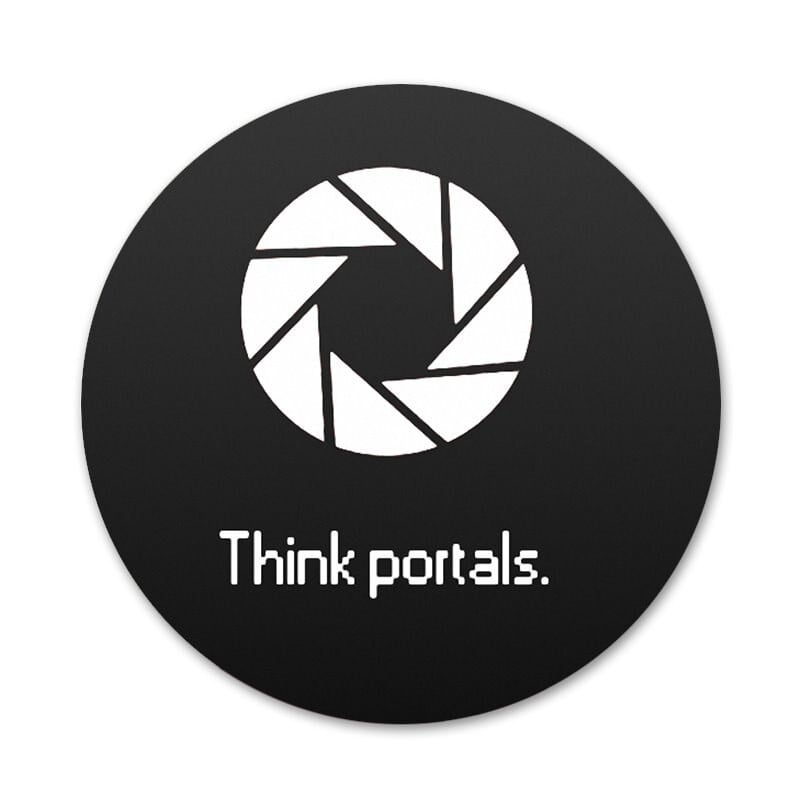 Portal 2 Odznak Brošňa Špendlíky Doplnky Na Oblečenie Batoh Dekorácia Darček 58mm