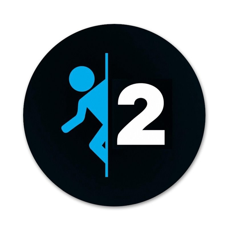 Portal 2 Odznak Brošňa Špendlíky Doplnky Na Oblečenie Batoh Dekorácia Darček 58mm