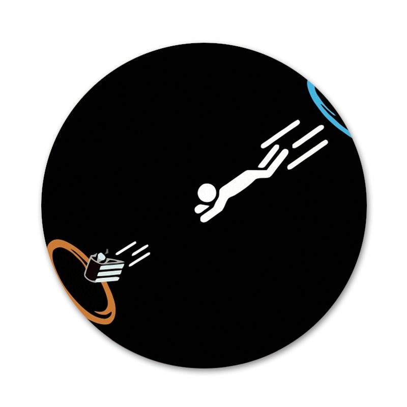 Portal 2 Odznak Brošňa Špendlíky Doplnky Na Oblečenie Batoh Dekorácia Darček 58mm