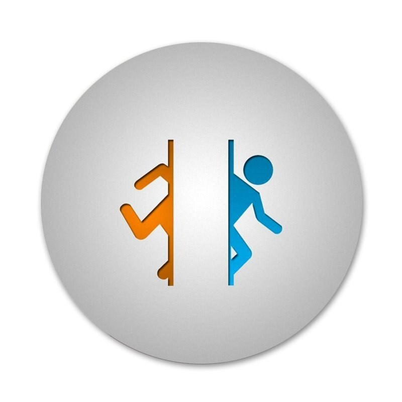 Portal 2 Odznak Brošňa Špendlíky Doplnky Na Oblečenie Batoh Dekorácia Darček 58mm